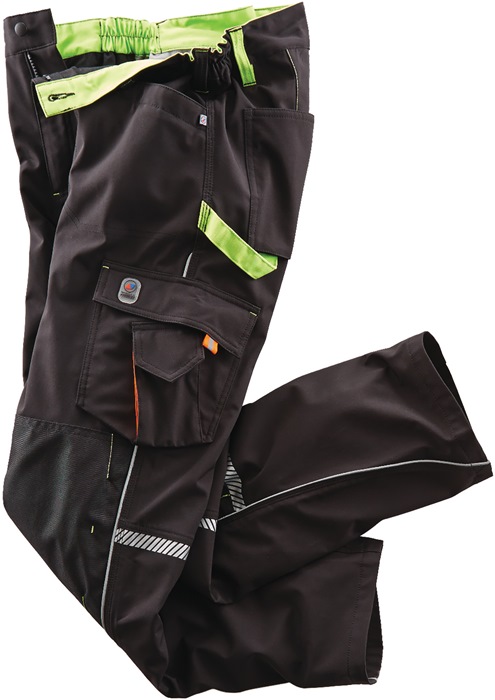 TERRAX Softshellhose Terrax Workwear Größe 52 schwarz/limette