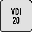 PROMAT Aufnahme  VDI20  passend zu Montagesystem