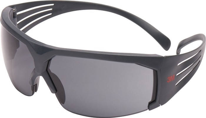 3M Schutzbrille SecureFit™-SF600 EN 166 Bügel grau, Scheibe grau Polycarbonat