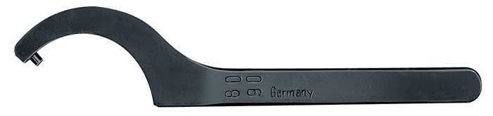 AMF Hakenschlüssel mit Zapfen DIN 1810 B für Muttern-Außen 120 - 130 mm Zapfendurchmesser 8,0 mm
