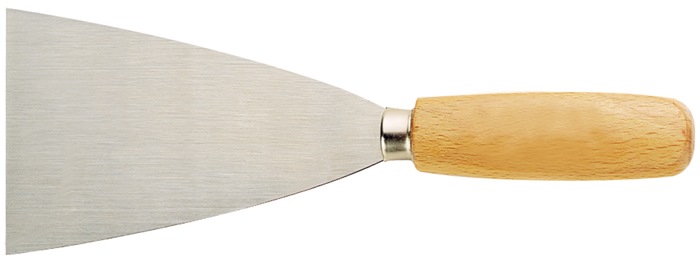 TRUFA Malerspachtel Professional Breite 100 mm fein poliert Holz flachoval 12 Stück