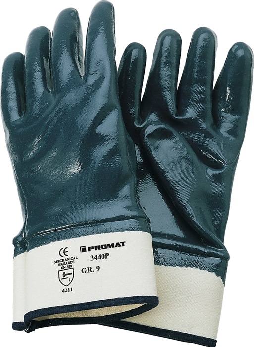 PROMAT Handschuh Neckar Größe 10 blau PSA-Kategorie II 12 Paar
