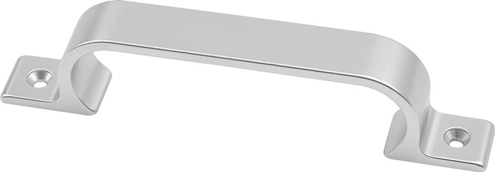 HERMETA Handgriff Ausladung 35 mm Länge 186 mm Breite 24 mm Aluminium silberfarbig eloxiert Anzahl Löcher 2