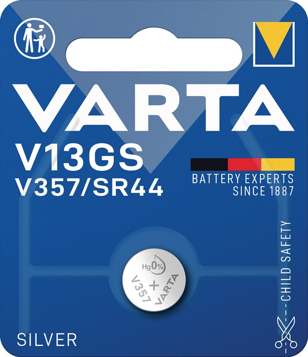 VARTA Knopfzelle Electronics 1,55 V 155 mAh SR44 11,6 x 5,4 mm