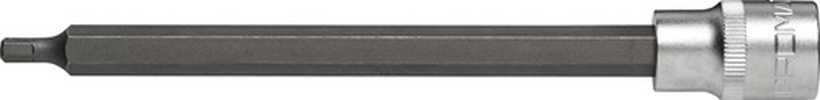 PROMAT Steckschlüsseleinsatz  1/2" Innen-6-kant Schlüsselweite 5 mm Länge 180 mm
