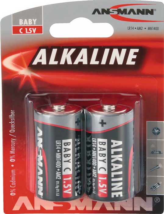 ANSMANN Batterie  1,5 V C-AM2-Baby 7000 mAh LR14 4914