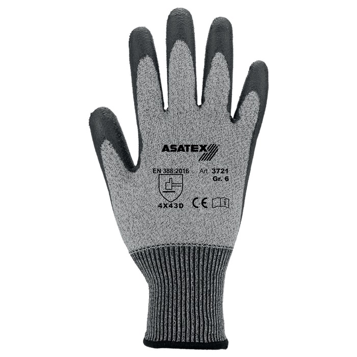 ASATEX Schnittschutzhandschuh Größe 9 grau PSA-Kategorie II 10 Paar