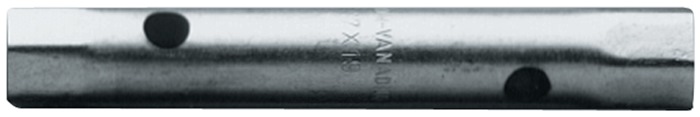 PROMAT Rohrsteckschlüssel  Schlüsselweite 13 x 14 mm Länge 140 mm Bohrungs-Ø 8,5 mm verchromt
