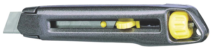 STANLEY Cuttermesser Interlock Klingenbreite 18 mm Länge 165 mm Metall-Korpus