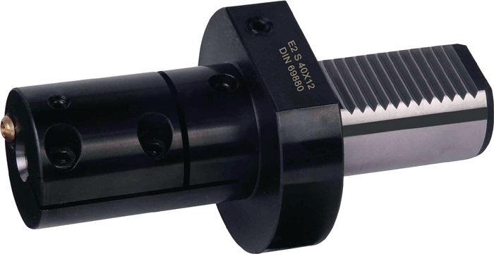 PROMAT Werkzeughalter E2 S DIN 69880 Typ A Spanndurchmesser 12 mm VDI40 passend zu Bohrstangen