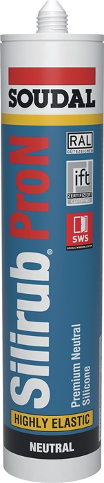 SOUDAL Silikondichtstoff Silirub Pro N schwarz 300 ml 15 Kartuschen