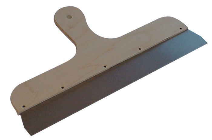 Flächendekorspachtel  Breite 500 mm Holzgriff poliertes Stahlblatt