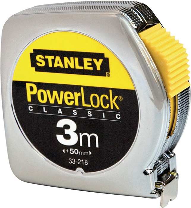 STANLEY Taschenrollbandmaß PowerLock® Länge 3 m Breite 12,7 mm mm/cm EG II Kunststoff Gürtelclip