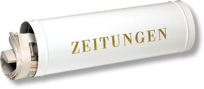 BURG-WÄCHTER Zeitungsbox 800  Breite 400 mm weiß Stahl