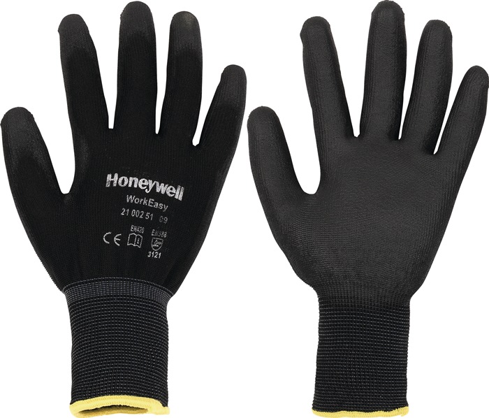 HONEYWELL Handschuh Workeasy Black PU Größe 8 schwarz PSA-Kategorie II 100 Paar