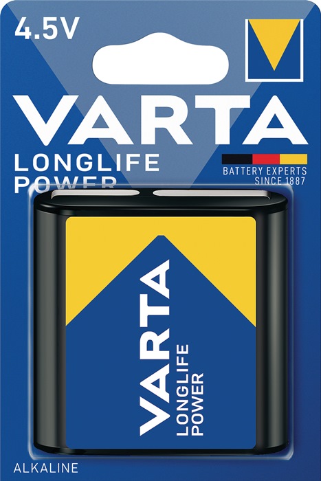 VARTA Batterie Longlife Power 4,5 V 6100 mAh 3LR12 4912