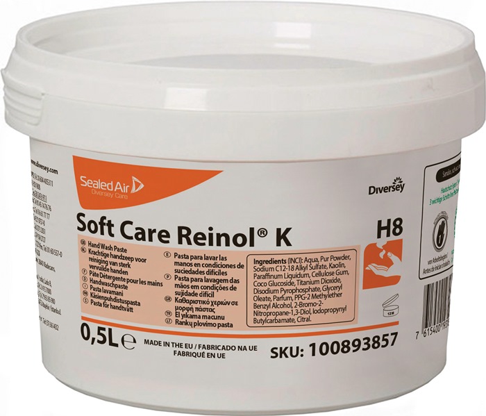 DIVERSEY Handwaschpaste Soft Care REINOL K 0,5 l frei v.hautaggressiven Bestandteilen