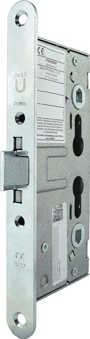 BEVER Panik-Einsteckschloss 1009PPG Panik-Funktion D abgerundet 24/65/72/9 mm DIN links/rechts Stahl verzinkt ohne Wechsel