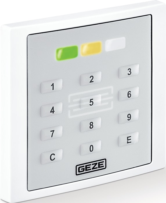 GEZE Zutrittskontrollsystem GCER 300 T Light-1Tür Zutrittssteuerung grau IP 54 RFID-Leser Unterputz