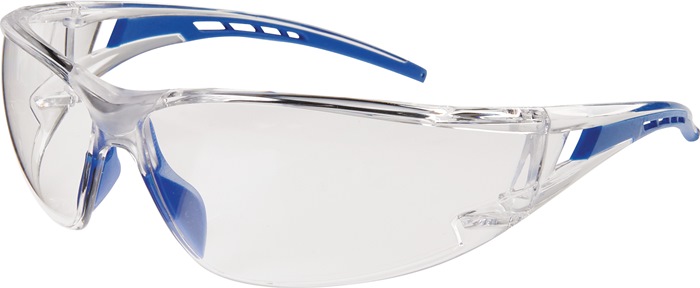 Schutzbrille Falcon 2 EN 166 Bügel blau, Scheibe klar Polycarbonat