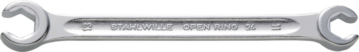 STAHLWILLE Doppelringschlüssel OPEN-RING 24 12 x 14 mm 180 mm mit 6kant
