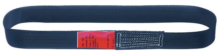DOLEZYCH Einweg-Bandschlinge DIN EN 60005 Umfang 0,6 m schwarz Tragf. einf. 750 kg