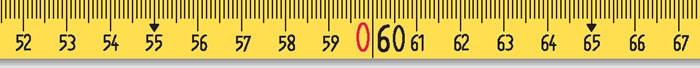 BMI Rahmenbandmaß ERGOLINE Länge 50 m Bandbreite 13 mm A mm/cm EG II Aluminium gelb Stahlmaßband