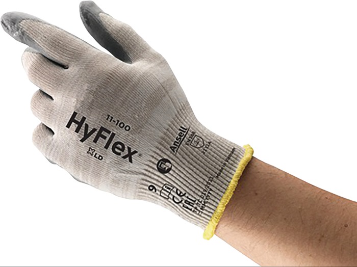 ANSELL Handschuh HyFlex 11-100 IONIC Größe 7 grau PSA-Kategorie II 12 Paar