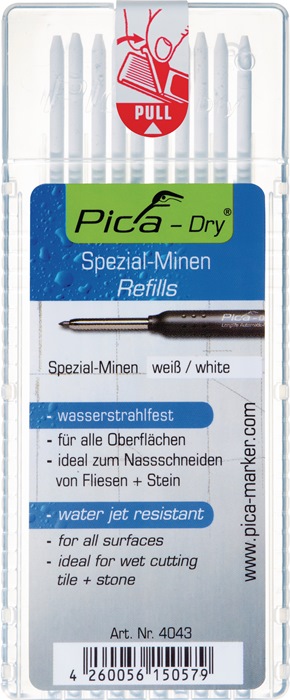 PICA Minenset Pica-Dry 10x weiß wasserstrahlfest