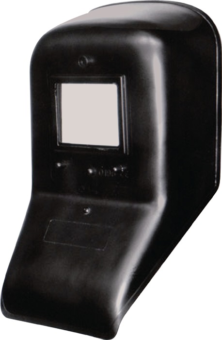Schweißerschutzschild  mit DIN-9-Glas und Vorsatzglas 90 x 110 mm Kunststoff