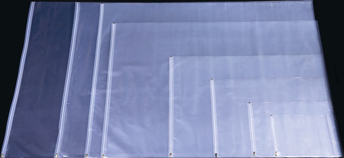 BÖCK Planschutztasche  320 x 440 mm Gleitverschluss 2-seitig transparent