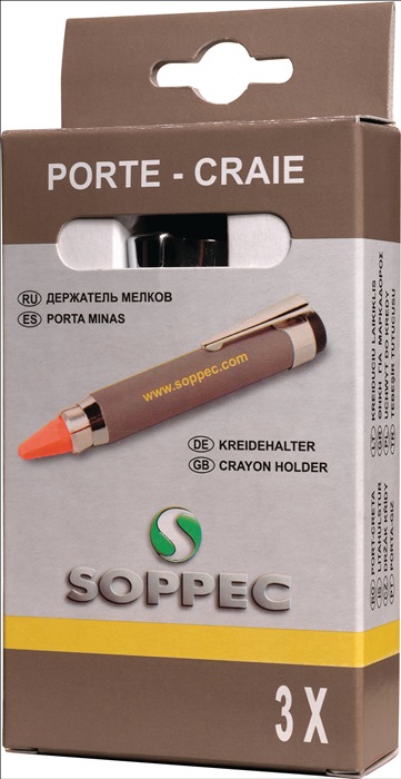 SOPPEC Kreidehalter  für Kreiden rund/eckig Länge 120 mm
