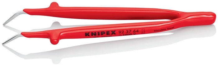 Knipex Präzisionspinzette 92 37 64 Länge 150 mm 45° gewinkelt verchromt