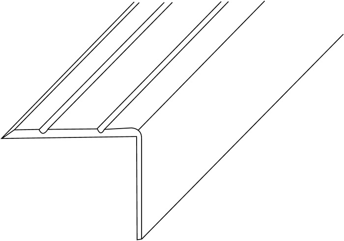PG LM-Treppenwinkel 25 x 20 mm Länge 1000 mm Aluminium silberfarbig eloxiert einseitig gelocht