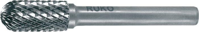 RUKO Frässtift WRC 12 mm Kopflänge 25 mm Schaft 6 mm VHM Kreuzverzahnung