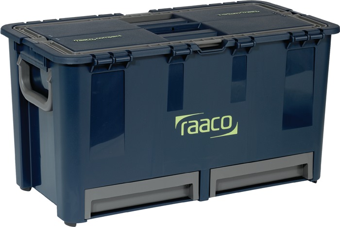 RAACO Werkzeugkoffer Compact 47 B540xT300xH295mm 7 Einsteckfächer Polypropylen