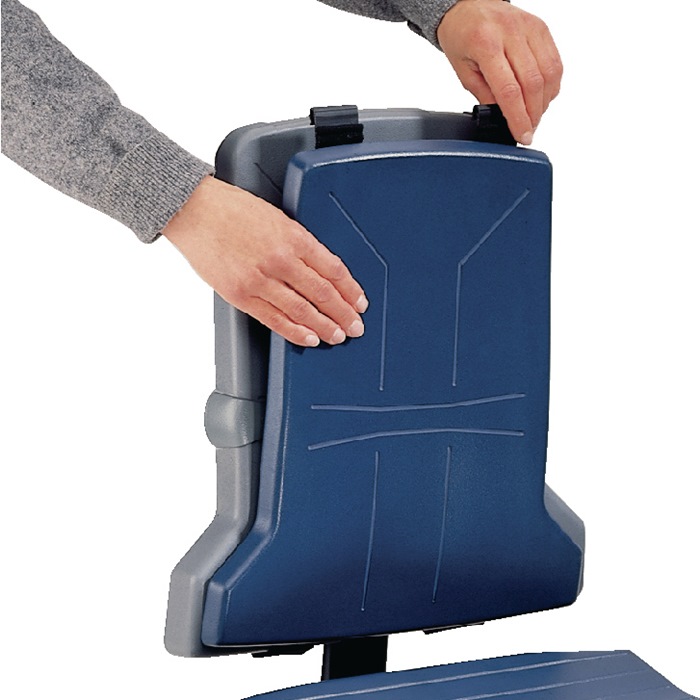 BIMOS Polster Sintec Integralschaumpolster dunkelblau für Sitz/Lehne passend für Arbeitsdrehstuhl