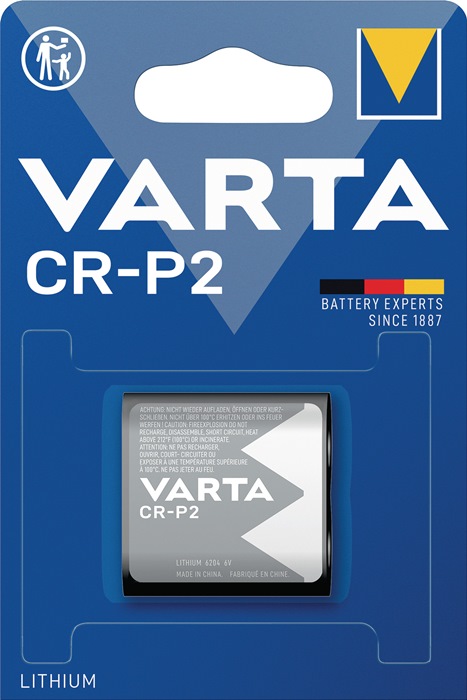 VARTA Batterie ULTRA Lithium 6 V CRP2 1450 mAh CR-P2 6204