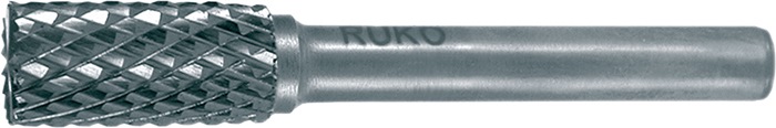 RUKO Frässtift ZYA 8 mm Kopflänge 18 mm Schaft 6 mm VHM Kreuzverzahnung mit Stirn