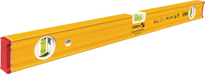 STABILA Wasserwaage 80 AS-2 150 cm Aluminium gelb ± 0,5 mm/m