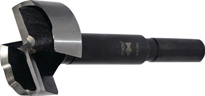 FISCH-TOOLS Forstnerbohrer BLACK SHARK PRO Ø 45 mm Gesamtlänge 90 mm Schaft-Ø 10 mm