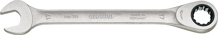 GEDORE Maulringratschenschlüssel 7 R Schlüsselweite 24 mm Länge 325 mm gerade