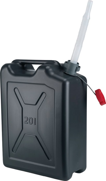 PRESSOL Kraftstoffkanister  Inhalt 20 l schwarz HDPE L350xB175xH480mm
