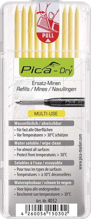 PICA Minenset Pica-Dry 10x gelb feucht abwischbar