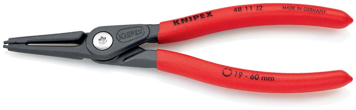 Knipex Präzisionssicherungsringzange 48 11 J2 für Bohrungen 19 - 60 mm Länge 180 mm