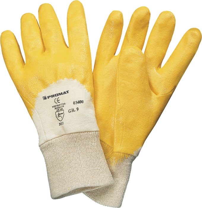 PROMAT Handschuh Lippe Größe 7 gelb PSA-Kategorie II 12 Paar