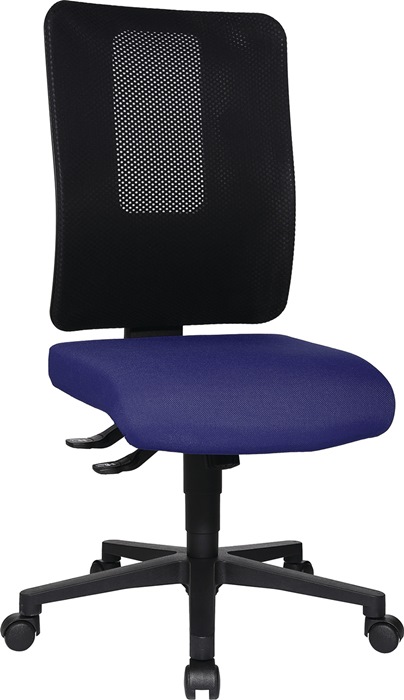 TOPSTAR Bürodrehstuhl  mit Synchrontechnik schwarz/blau 450-550 mm ohne Armlehnen Tragfähigkeit 110 kg