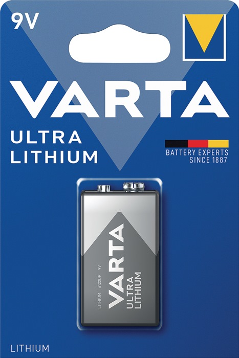 VARTA Batterie ULTRA Lithium 9 V 6LP3146 1150 mAh 6122