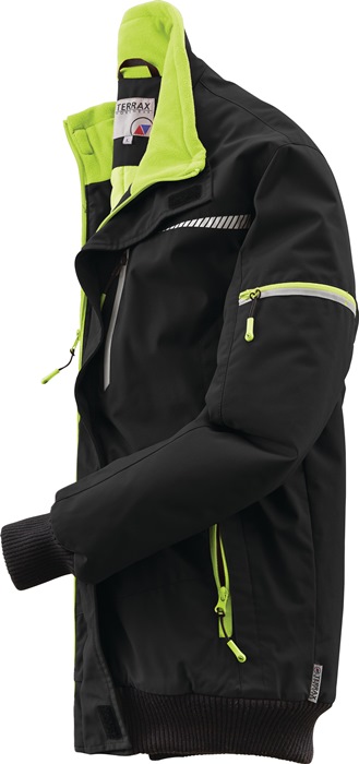 TERRAX Pilotenjacke Terrax Workwear Größe XL schwarz/limette