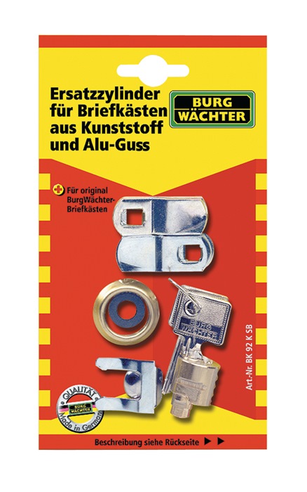 BURG-WÄCHTER Ersatzzylinder BK 92 K SB Kunststoff- und Glasbriefkästen